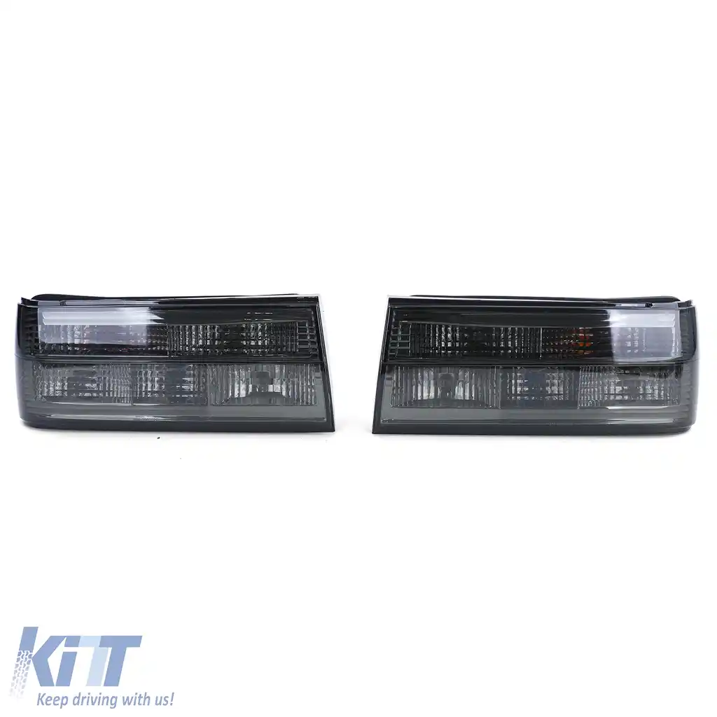 Lumini spate din sticlă clară cu fum negru, potrivite pentru BMW Seria 3 E30 facelift-image-6195208