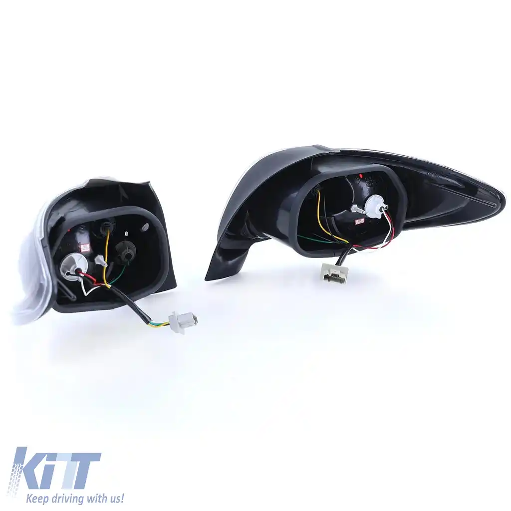 Lumini spate din sticlă clară, negre, potrivite pentru Peugeot 206 hatchback 3 + 5 uși 98-09-image-6190754