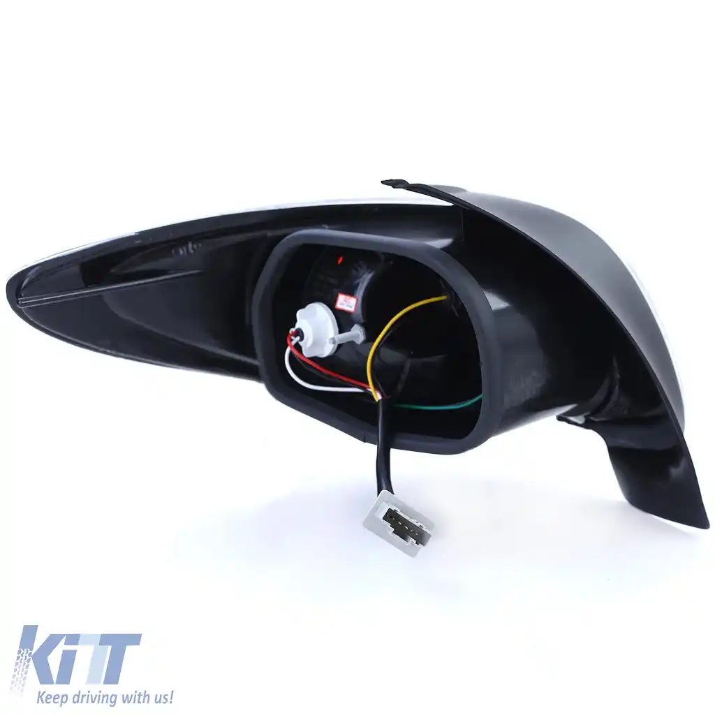 Lumini spate din sticlă clară, negre, potrivite pentru Peugeot 206 hatchback 3 + 5 uși 98-09-image-6190755