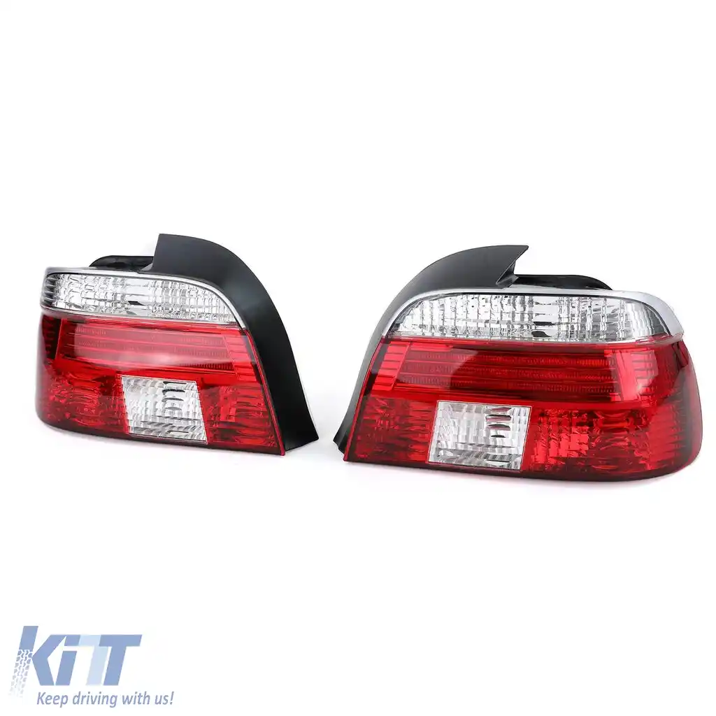 Lumini spate din sticlă clară roșie albă cristal pentru sedan BMW Seria 5 E39 95-00-image-6191416