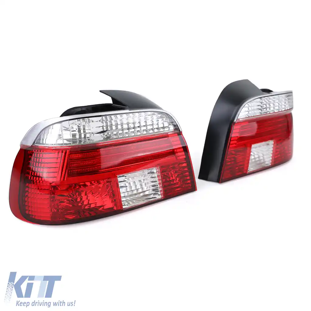 Lumini spate din sticlă clară roșie albă cristal pentru sedan BMW Seria 5 E39 95-00-image-6191418