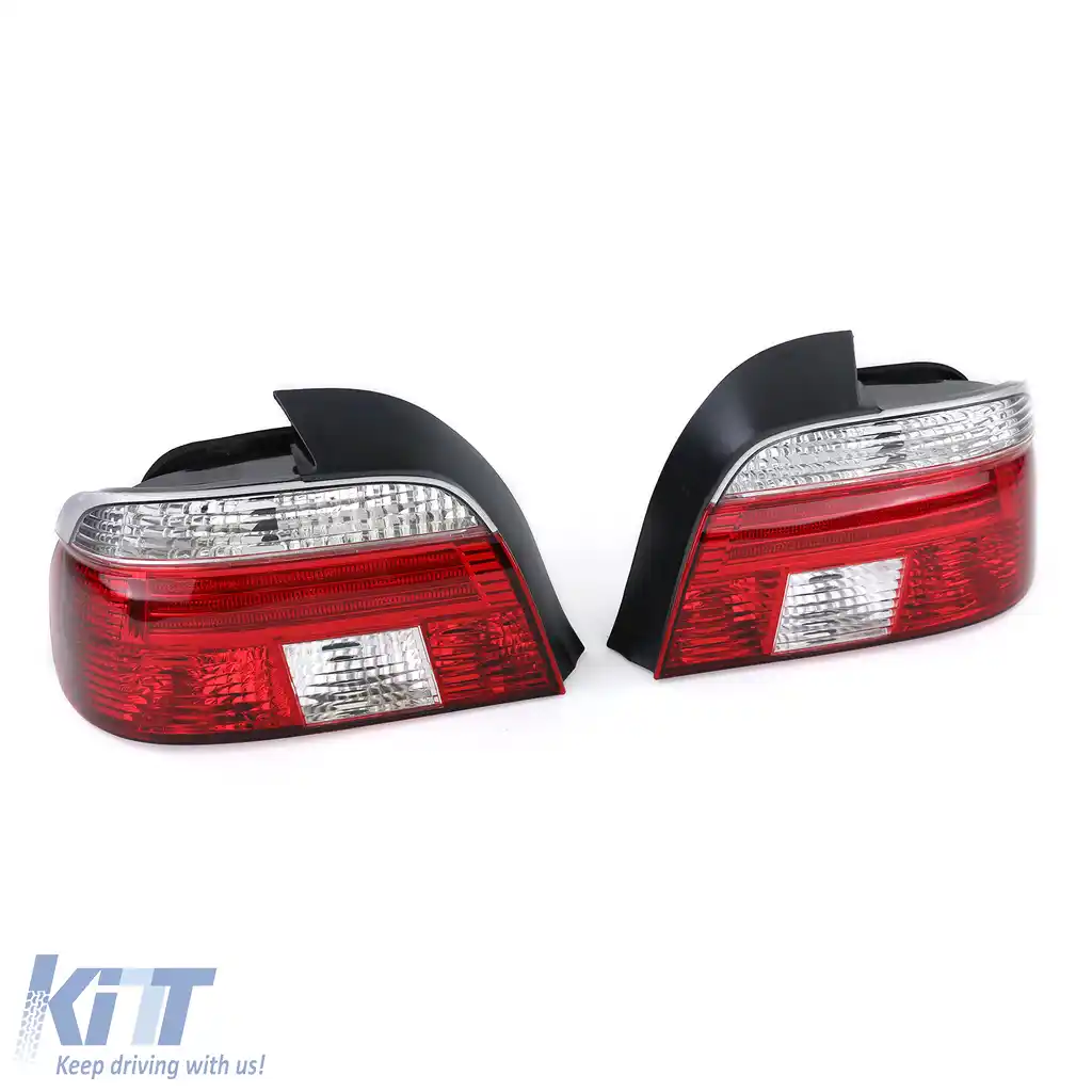 Lumini spate din sticlă clară roșie albă cristal pentru sedan BMW Seria 5 E39 95-00-image-6191419