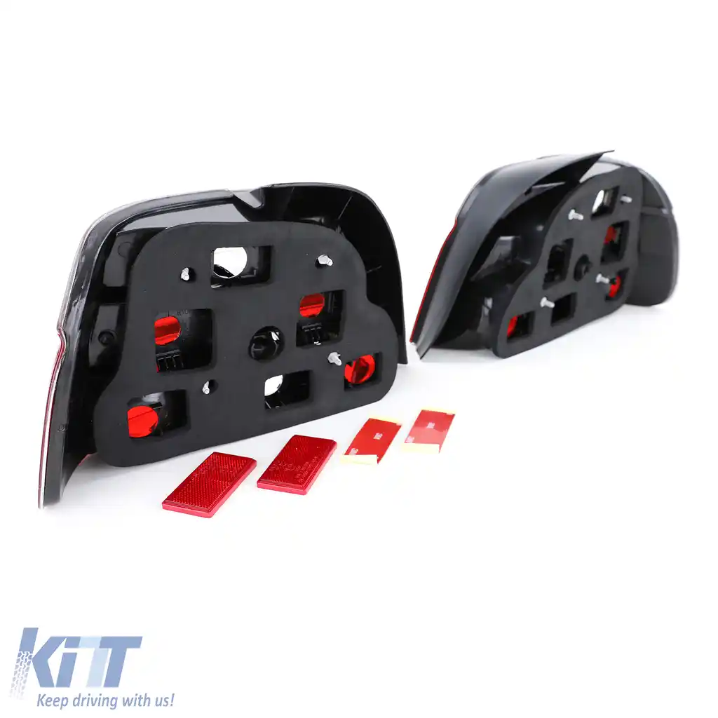 Lumini spate din sticlă clară roșie albă cristal pentru sedan BMW Seria 5 E39 95-00-image-6191420