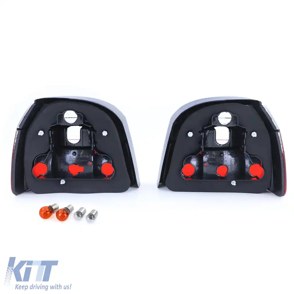 Lumini spate din sticlă clară roșii albe, potrivite pentru VW Golf 3 sedan cabriolet 91-97-image-6204389