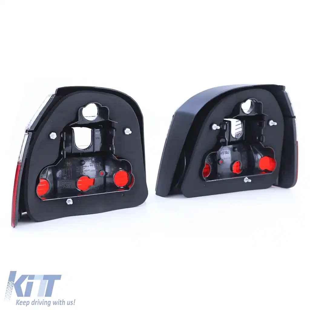 Lumini spate din sticlă clară roșii albe, potrivite pentru VW Golf 3 sedan cabriolet 91-97-image-6204390