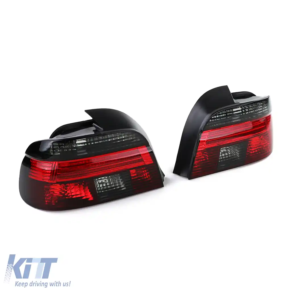 Lumini spate din sticlă clară roșii negre, potrivite pentru BMW Seria 5 E39 sedan 95-00-image-6191226