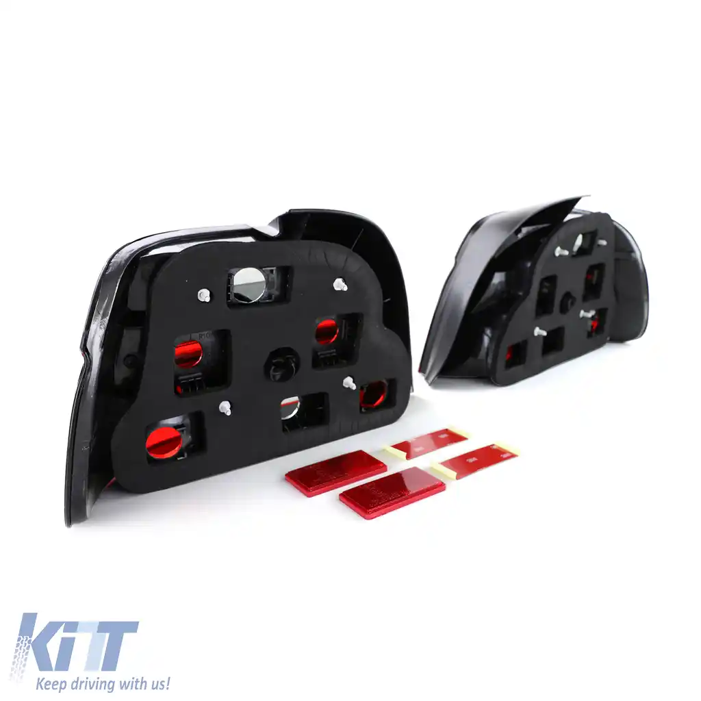 Lumini spate din sticlă clară roșii negre, potrivite pentru BMW Seria 5 E39 sedan 95-00-image-6191227