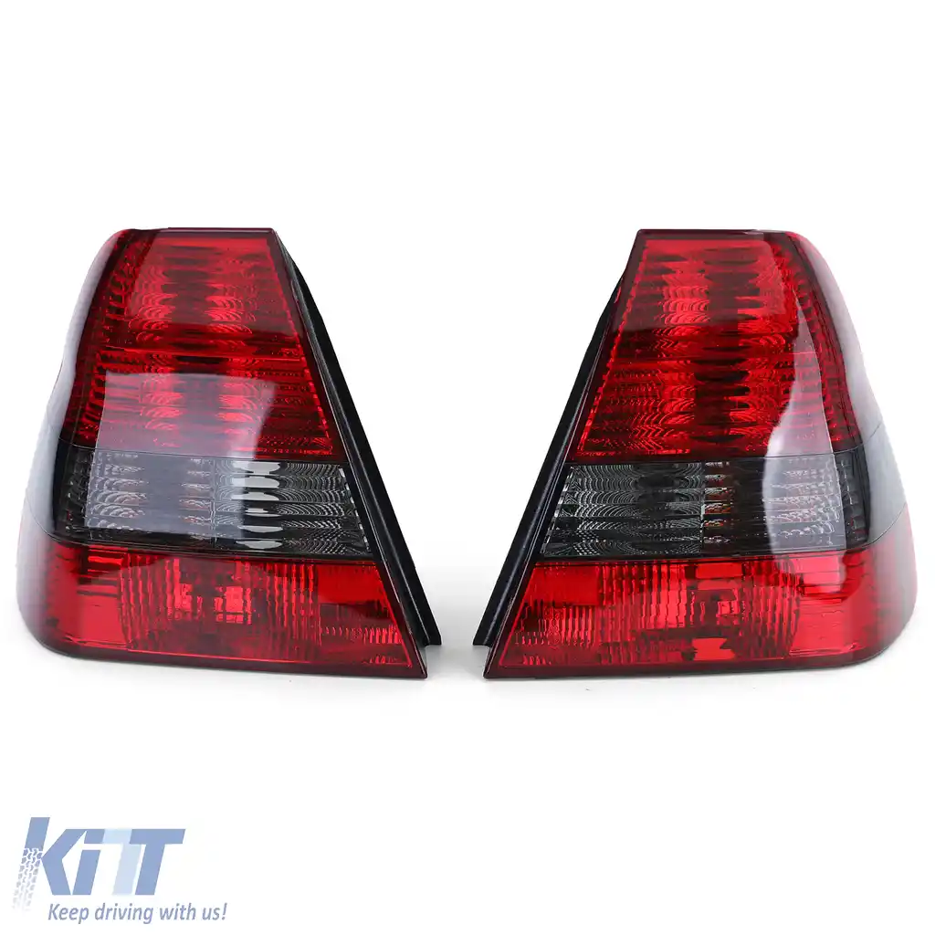 Lumini spate din sticlă clară roșii negre, potrivite pentru BMW Seria 3 E46 Compact 2000-2004-image-6209228