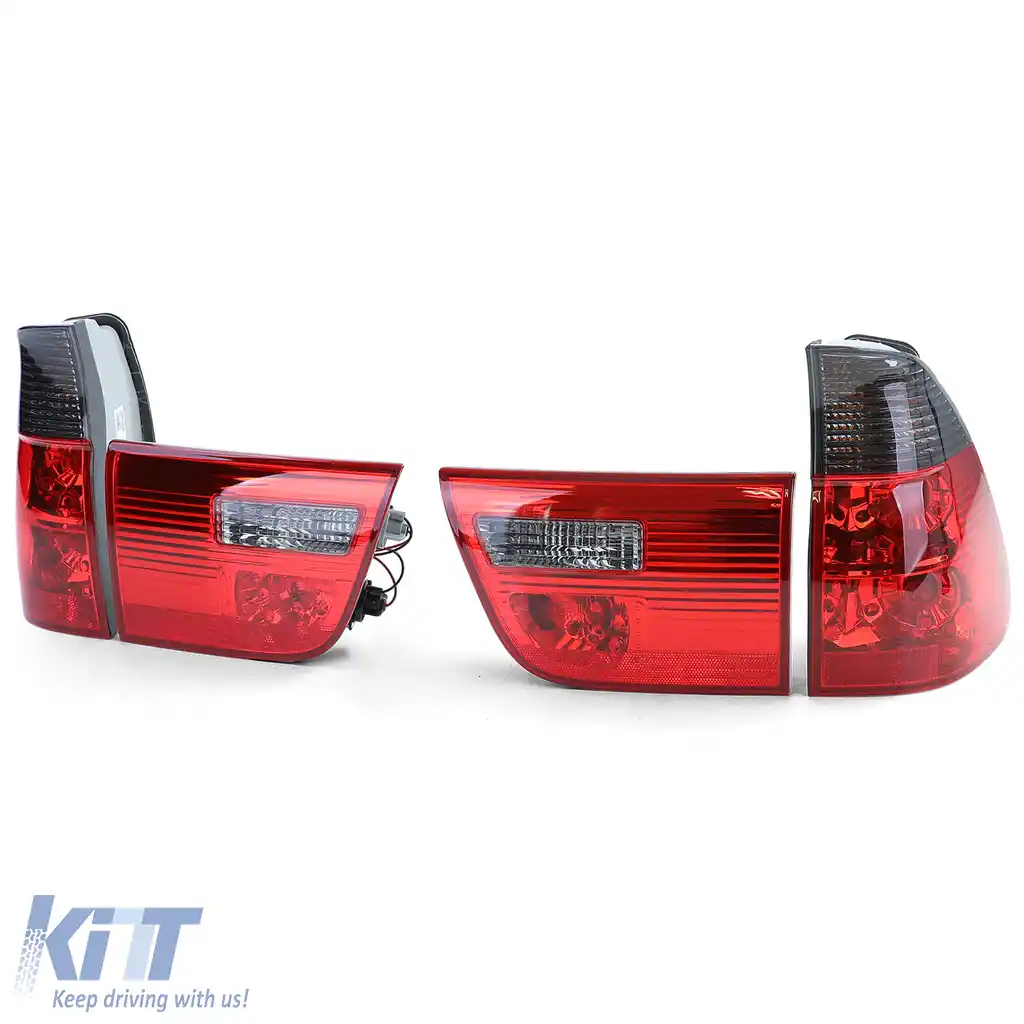 Lumini spate din sticlă clară roșu negru fumurii, potrivite pentru BMW X5 E53 99-03-image-6198787
