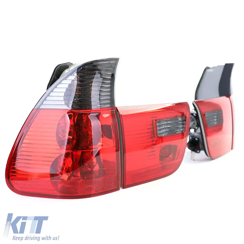 Lumini spate din sticlă clară roșu negru fumurii, potrivite pentru BMW X5 E53 99-03-image-6198788