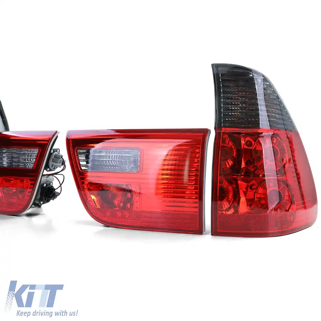 Lumini spate din sticlă clară roșu negru fumurii, potrivite pentru BMW X5 E53 99-03-image-6198789
