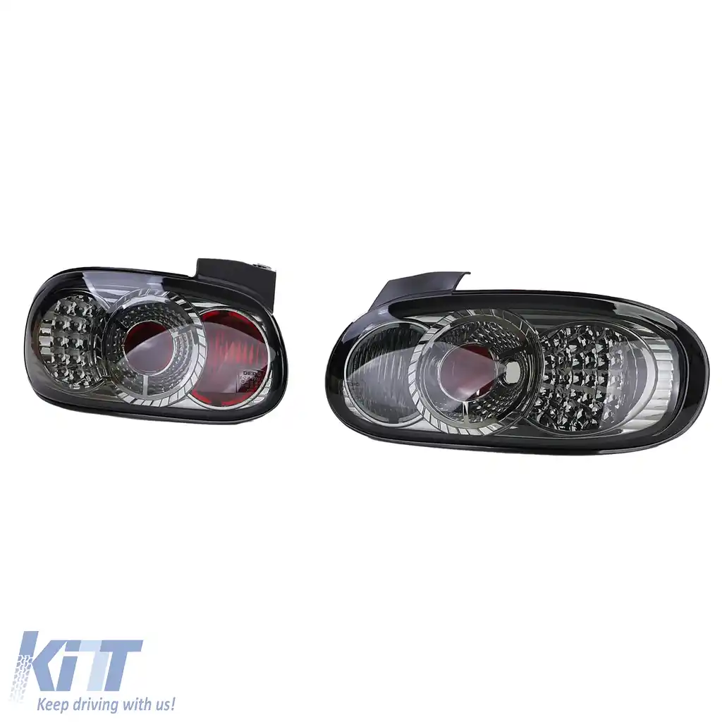 Lumini spate LED cu sticlă clară, crom fumuriu, pentru Mazda MX-5 NB NBFL 1998-2005-image-6191453