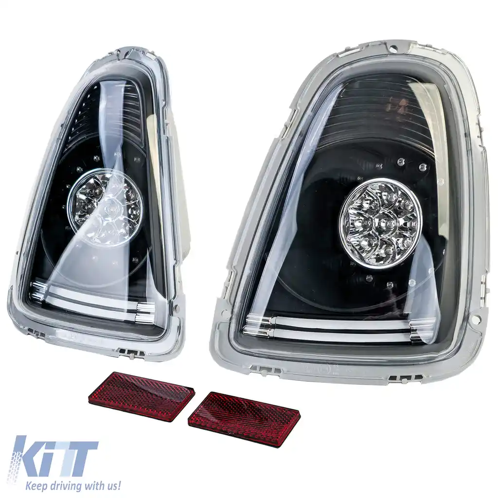 Lumini spate LED cu sticlă clară și neagră, potrivite pentru Mini One Cooper R56 2006-2010-image-6207763