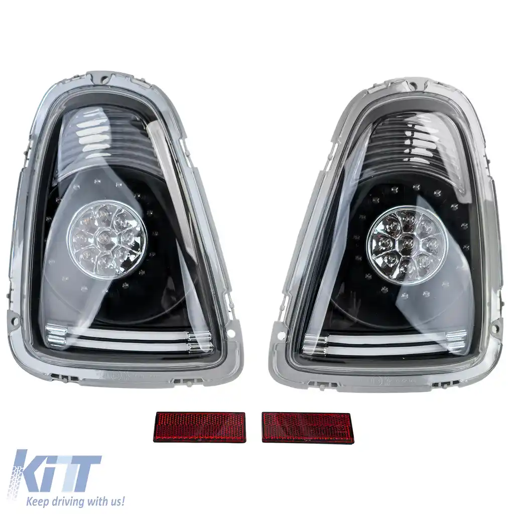 Lumini spate LED cu sticlă clară și neagră, potrivite pentru Mini One Cooper R56 2006-2010-image-6207764