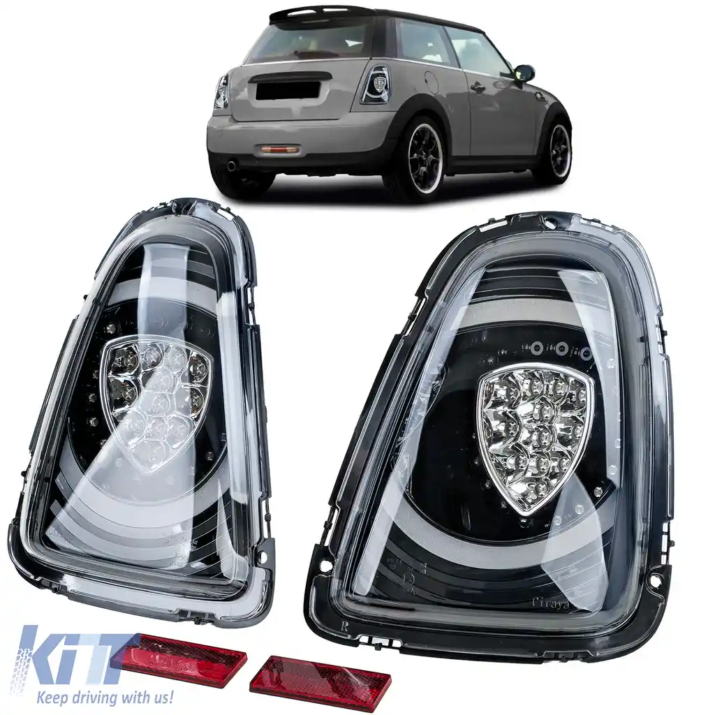 Lumini spate LED design special negru, potrivite pentru Mini One Cooper R56 2010-2014