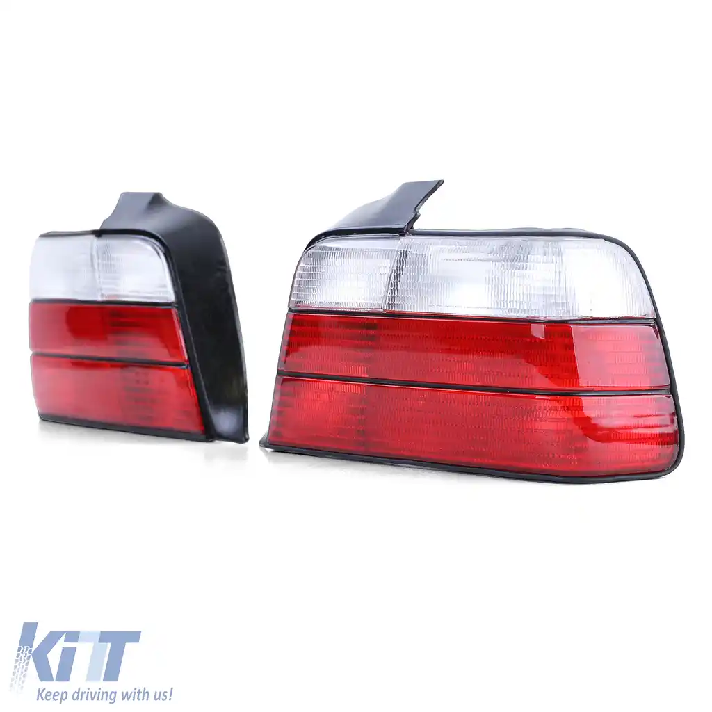 Lumini spate roșii albe potrivite pentru BMW Seria 3 E36 sedan 1990-1998-image-6190889