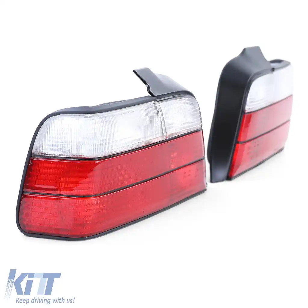 Lumini spate roșii albe potrivite pentru BMW Seria 3 E36 sedan 1990-1998-image-6190890