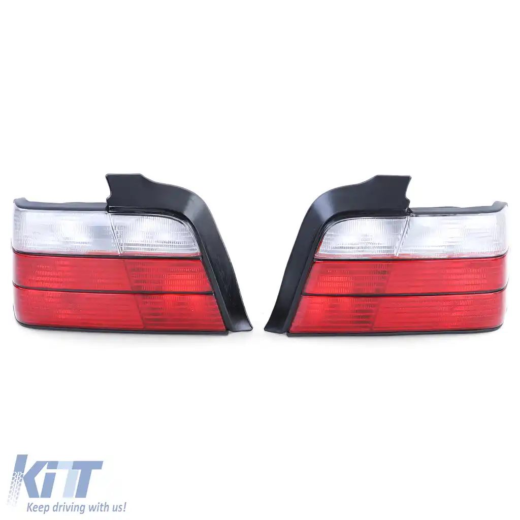 Lumini spate roșii albe potrivite pentru BMW Seria 3 E36 sedan 1990-1998-image-6190891