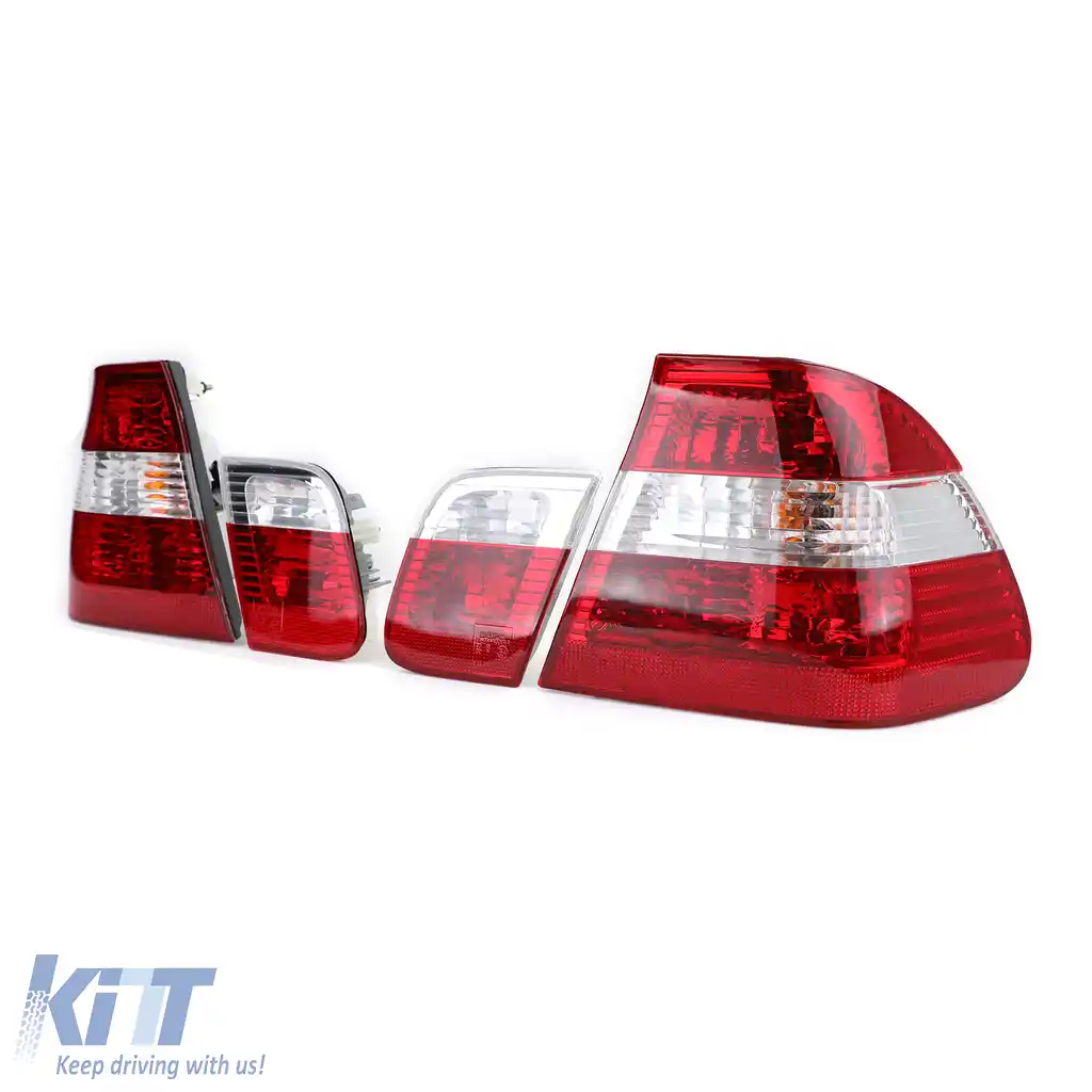 Lumini spate roșii clare aspect facelift potrivite pentru BMW Seria 3 E46 Sedan 1998-2001-image-6190715