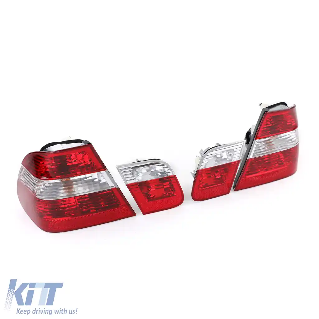 Lumini spate roșii clare aspect facelift potrivite pentru BMW Seria 3 E46 Sedan 1998-2001-image-6190717