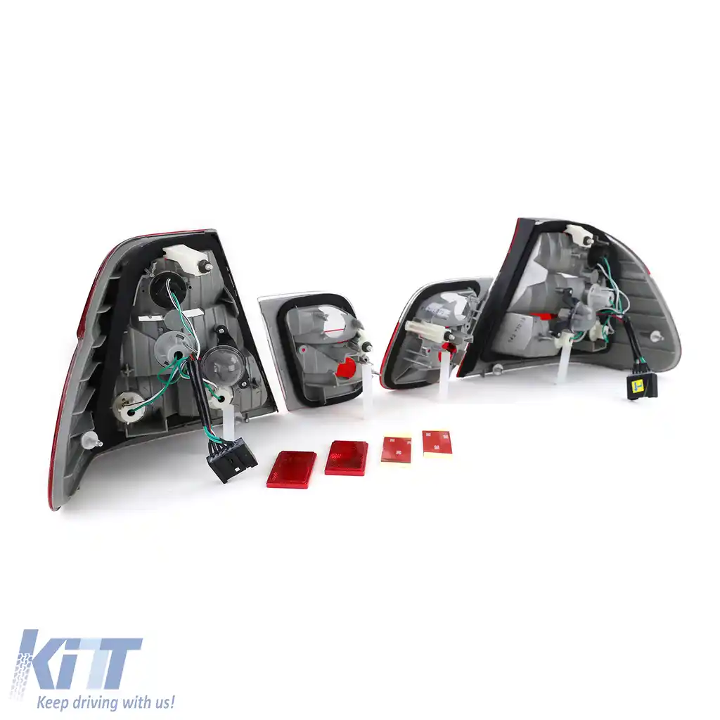 Lumini spate roșii clare aspect facelift potrivite pentru BMW Seria 3 E46 Sedan 1998-2001-image-6190718
