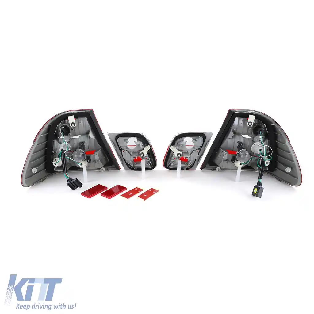 Lumini spate roșii clare aspect facelift potrivite pentru BMW Seria 3 E46 Sedan 1998-2001-image-6190719