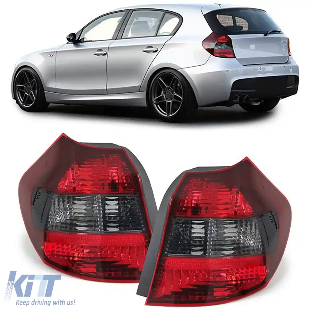 Lumini spate roșii negre fumurii dreapta stânga potrivite pentru BMW Seria 1 E81 E87 04-07