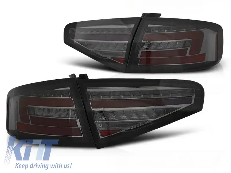 LUMINI TAIL LED BAR FUMOASE SEQ potrivite pentru AUDI A4 B8 12-15 SEDAN OEM LED
