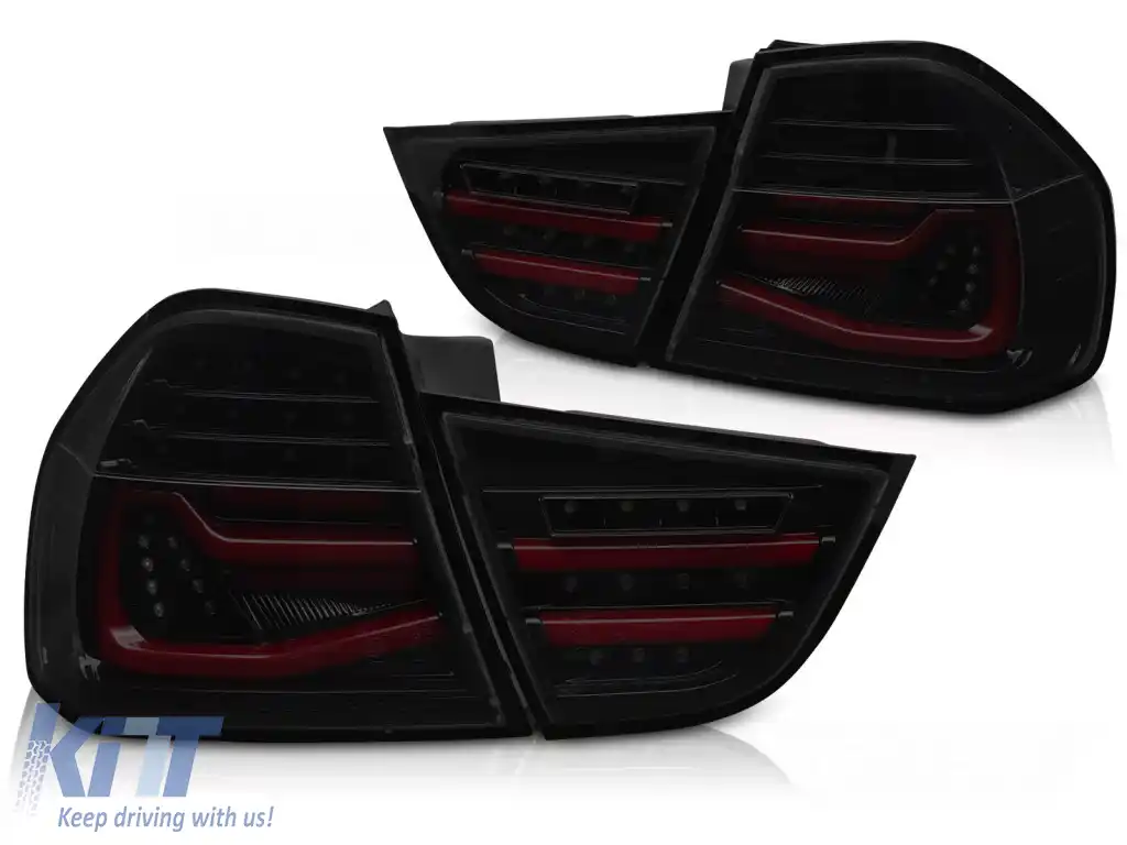 LUMINI TAIL LED BAR NEGRE CU FUM SEQ potrivite pentru BMW E90 09-11