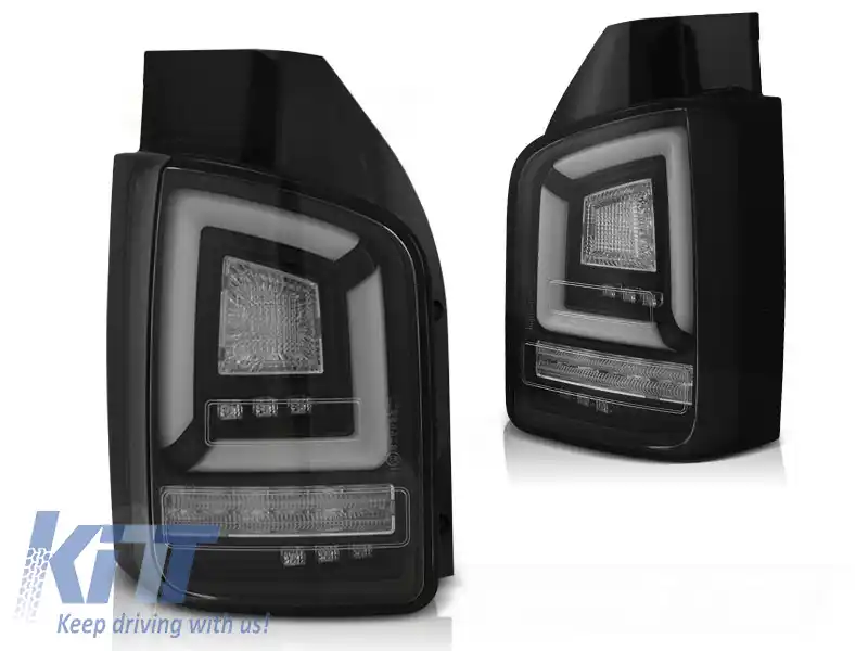 LUMINI TAIL LED BAR NEGRE SEQ potrivite pentru VW T5 04.03-09