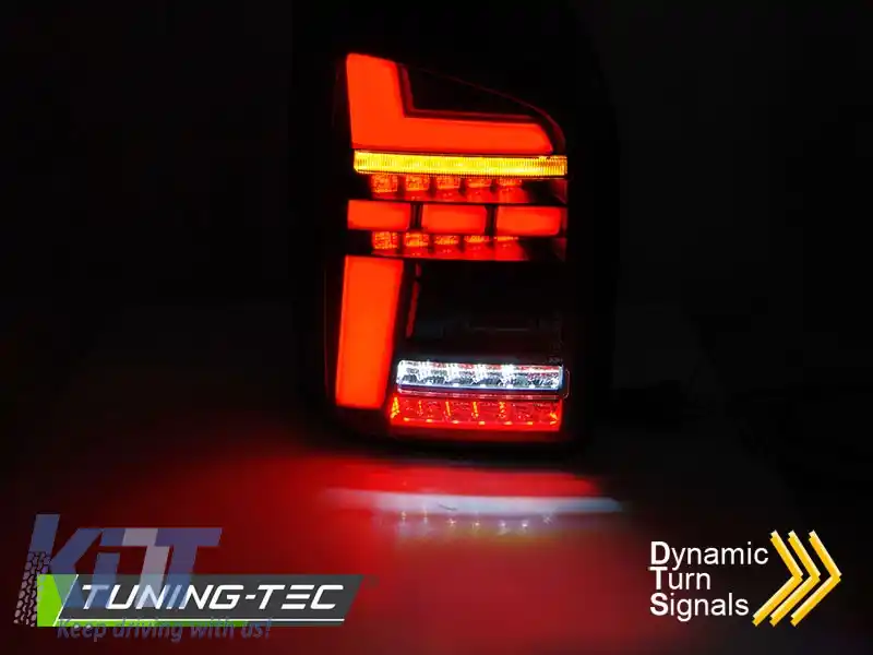 LUMINI TAIL LED BAR NEGRE SEQ potrivite pentru VW T6 15-19 BEC OEM-image-6269654