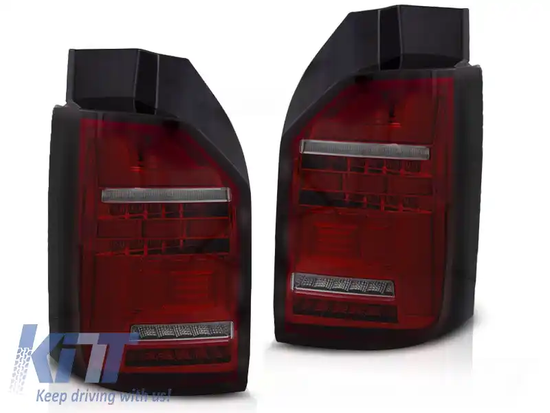 LUMINI TAIL LED BAR ROȘII FUMOASE SEQ potrivite pentru VW T6 15-19 BEC OEM