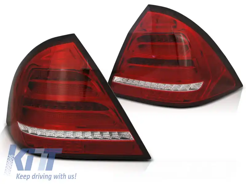 LUMINI TAIL LED BAR ROȘU ALB SEQ potrivite pentru MERCEDES W203 SEDAN 00-04