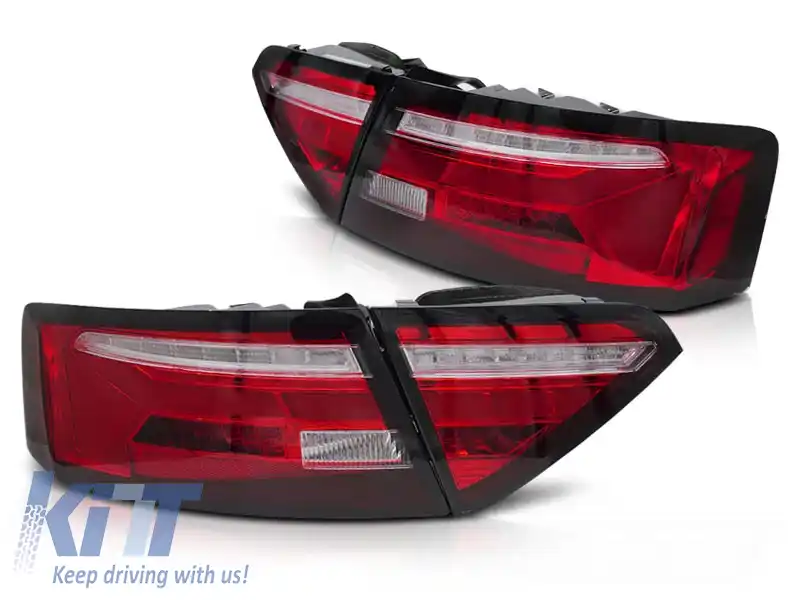 LUMINI TAIL LED BAR ROȘU ALB SEQ potrivite pentru AUDI A5 11-16