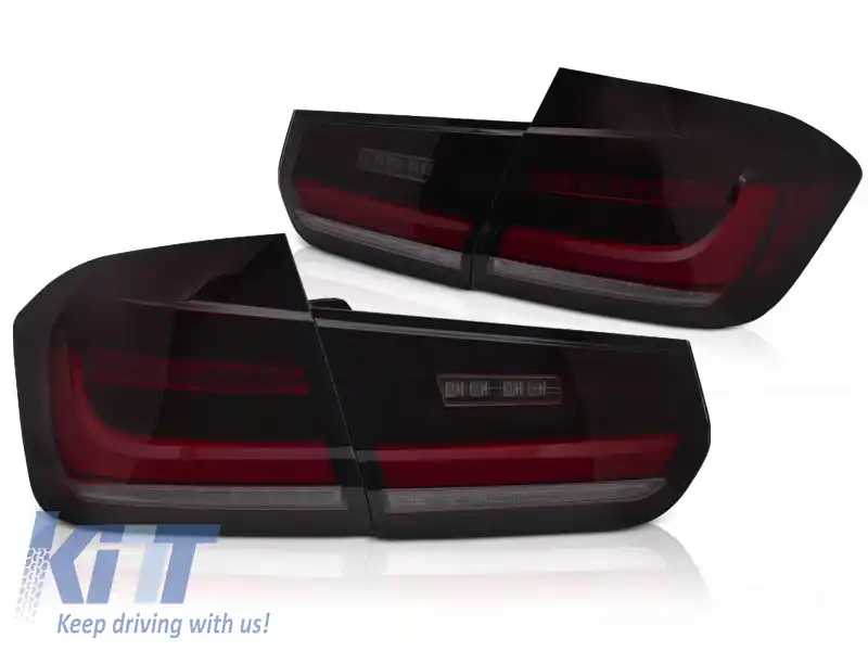 LUMINI TAIL LED BAR SEQ ROȘII FUMOASE potrivite pentru BMW F30 11-18