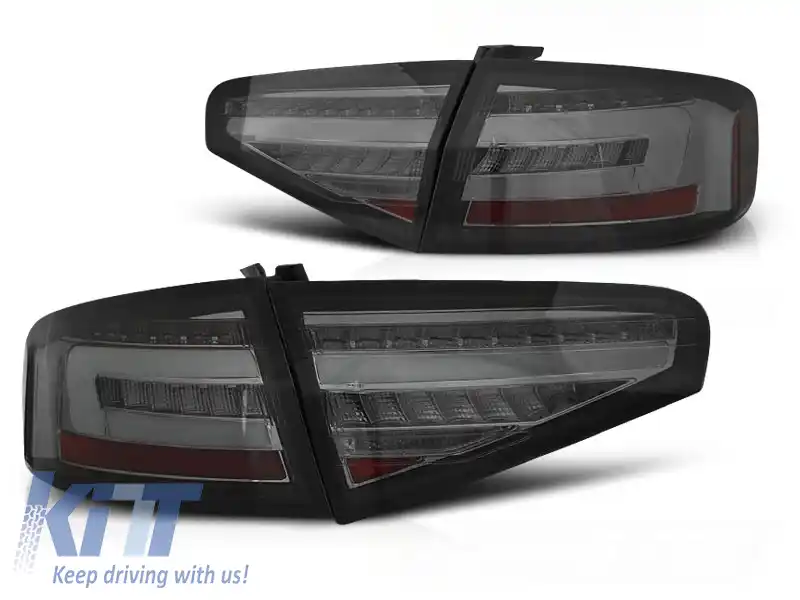 LUMINI TAIL LED BAR SMOKE SEQ potrivite pentru AUDI A4 B8 12-15 SEDAN BEC OEM