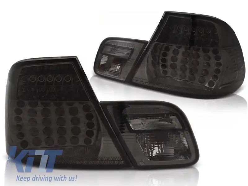 LUMINI TAIL LED FUMOASE potrivite pentru BMW E46 04.03-06 COUPE