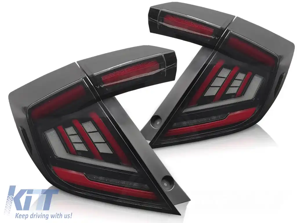 LUMINI TAIL LED FUMOASE potrivite pentru HONDA CIVIC X 16-21 HATCHBACK