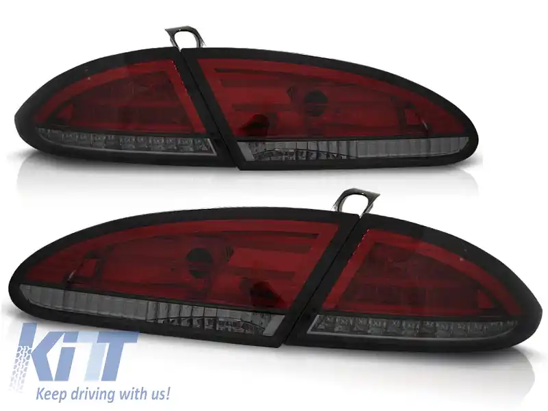 LUMINI TAIL LED FUMOASE ROȘII potrivite pentru SEAT LEON 06.05-09