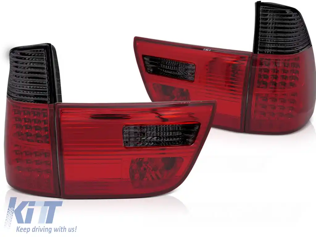 LUMINI TAIL LED FUMOASE ROȘII potrivite pentru BMW X5 E53 09.99-10.03