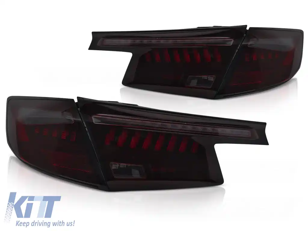 LUMINI TAIL LED NEGRE CU EFECT DE FUM ROȘU potrivite pentru HONDA CIVIC XI 21- HATCHBACK