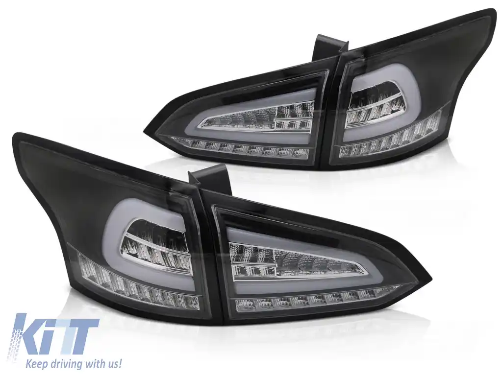 LUMINI TAIL LED NEGRE SEQ potrivite pentru FORD FOCUS MK 3 SW 11-18