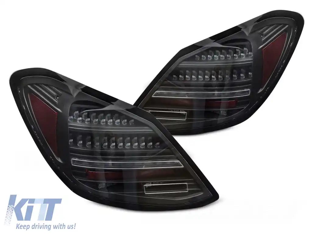 LUMINI TAIL LED NEGRE SEQ potrivite pentru MERCEDES C-CLASS W205 14-21