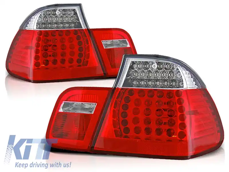 LUMINI TAIL LED ROȘII ALBE potrivite pentru BMW E46 09.01-03.05 SEDAN