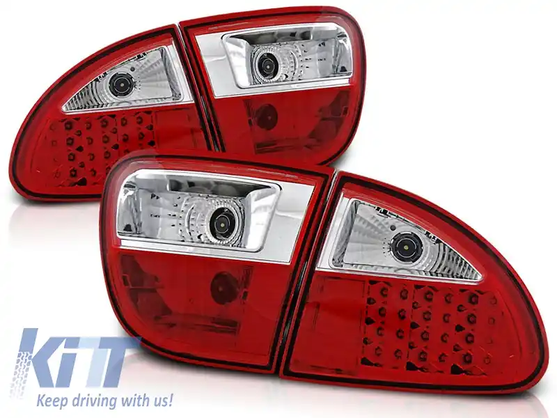 LUMINI TAIL LED ROȘII ALBE potrivite pentru SEAT LEON 04.99-08.04