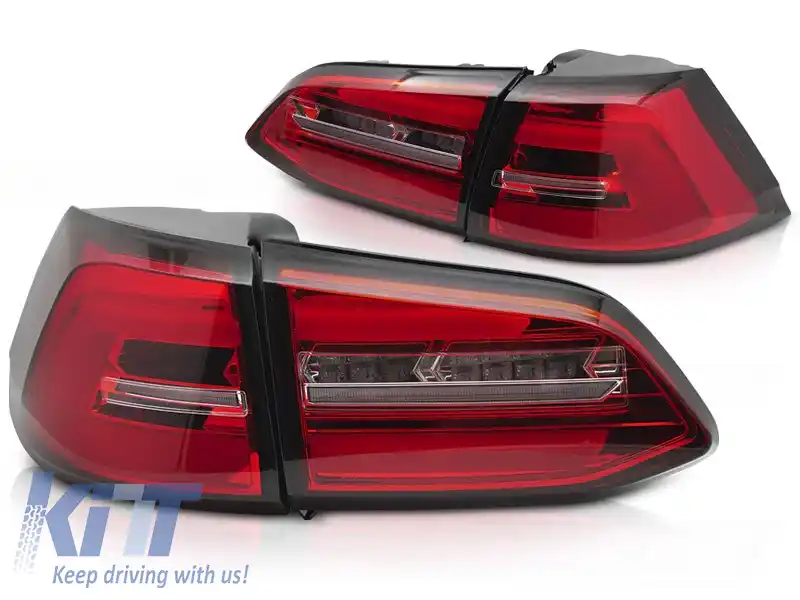 LUMINI TAIL LED ROȘII ALBE SEQ potrivite pentru VW GOLF 7 17-19 SW