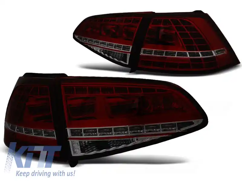LUMINI TAIL LED SPORT FUMOASE ROȘII SEQ potrivite pentru VW GOLF 7 13-17