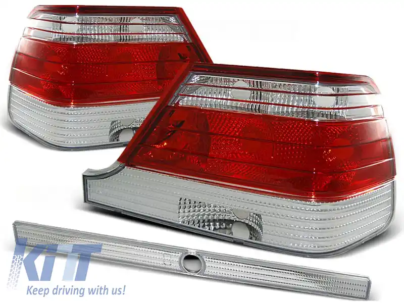 LUMINI TAIL RED WHITE potrivite pentru MERCEDES W140 95-10.98