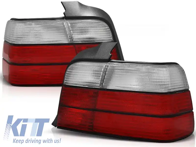 LUMINI TAIL SPORT CU ASPECT ROȘU ALB potrivite pentru BMW E36 12.90-08.99 SEDAN