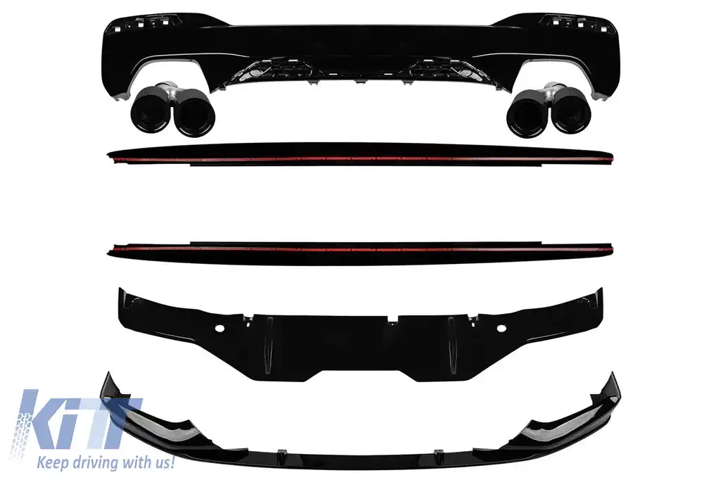 image-35-M Performance Design Design accesorii și difuzor cu țevi de eșapament negre M5 potrivite pentru BMW Seria 5 G30 2017-2020